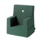 korkea tuoli, syvä vihreä w. vaaleanvihreä