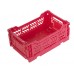 Aykasa Mini Folding Box, Tummanpunainen / Tummanvaaleanpunainen