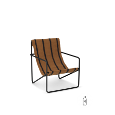 Desert syöttötuoli - musta / raidallinen