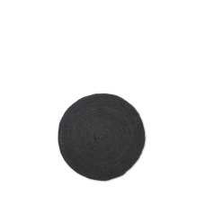 Juuttimatto, musta - pyöreä (koko s) Juuttimatto, musta - pyöreä (koko s)