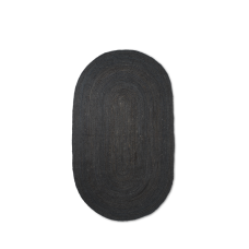 Juuttimatto, musta - soikea (koko L) Juuttimatto, musta - soikea (koko L)