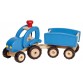 Traktori perävaunulla - sininen