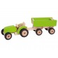 Traktori perävaunulla - vihreä