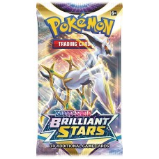 Pokemon booster pack, Brilliant Stars - 10 kpl.  (max 3 pr. asiakas)