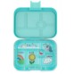 Lounaslaatikko, alkuperäinen (6 lokeroa) - Misty aqua