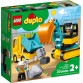 LEGO Duplo seurasi kuorma -autoa ja kaivinkoneita