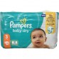 Pampers Baby-Dry -vaipat, koko 3 (6-10 kg) - 42 kpl