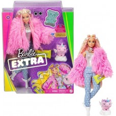 Barbie Doll Extra Fluffy Pink -takki