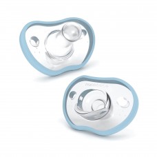 Flexy Pacifier Silicone 0-3 kk 2 kpl Vaaleansininen