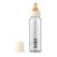 BIBS Baby Glass Bottle Täydellinen setti Latex 225ml Ivory